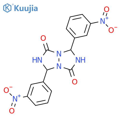 1H,5H-[1,2,4]Triazolo[1,2-a][1,2,4]triazole-1,5-dione,tetrahydro-3,7-bis(3-nitrophenyl)- structure