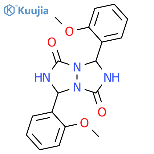 1H,5H-[1,2,4]Triazolo[1,2-a][1,2,4]triazole-1,5-dione, tetrahydro-3,7-bis(2-methoxyphenyl)- structure