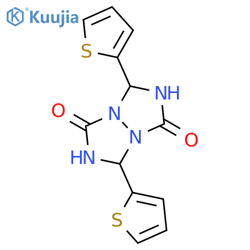 3,7-Di(2-thienyl)tetrahydro-1H,5H-[1,2,4]triazolo[1,2-a][1,2,4]triazole-1,5-dione structure