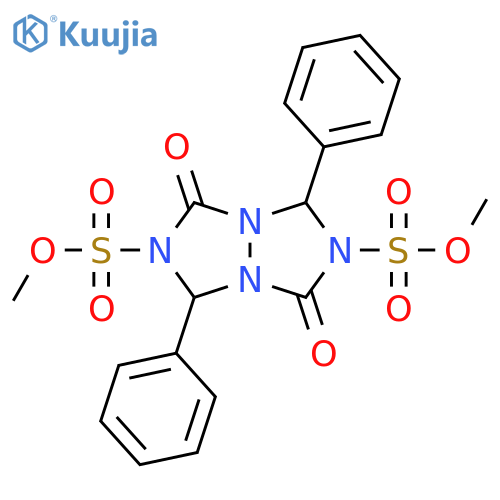 1H,5H-[1,2,4]Triazolo[1,2-a][1,2,4]triazole-2,6(3H,7H)-disulfonic acid, 1,5-dioxo-3,7-diphenyl-, 2,6-dimethyl ester structure