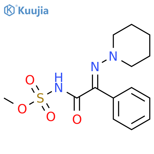 Sulfamic acid, [phenyl(1-piperidinylimino)acetyl]-, methyl ester structure
