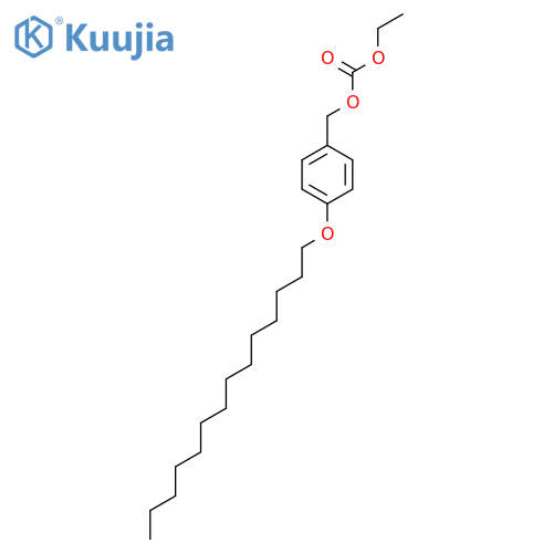 CARBONIC ACID, ETHYL [4-(TETRADECYLOXY)PHENYL]METHYL ESTER structure