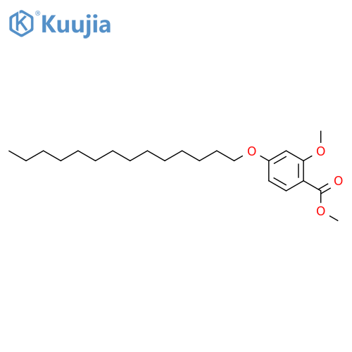 BENZOIC ACID, 2-METHOXY-4-(TETRADECYLOXY)-, METHYL ESTER structure