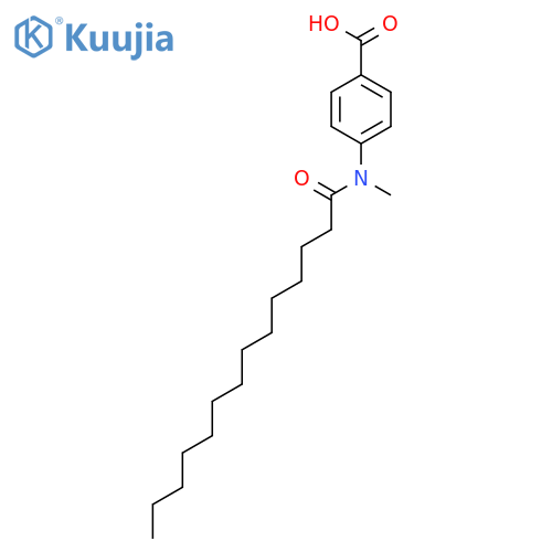 Benzoic acid, 4-[methyl(1-oxotetradecyl)amino]- structure