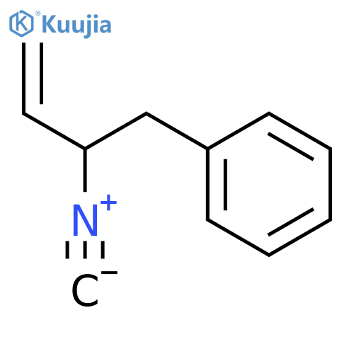 Benzene, (2-isocyano-3-butenyl)- structure