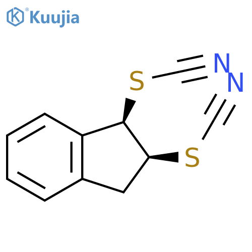 Thiocyanic acid, 2,3-dihydro-1H-indene-1,2-diyl ester, cis- structure