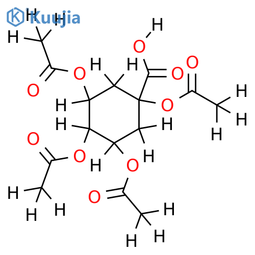 (-)-1,3,4,5-Tetra-O-acetylquinic acid structure