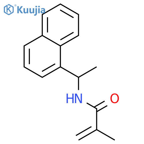 2-Propenamide, 2-methyl-N-[1-(1-naphthalenyl)ethyl]- structure
