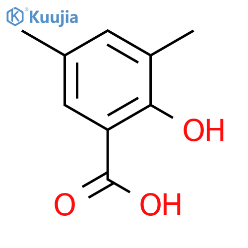 2-Hydroxy-3,5-dimethylbenzoic Acid structure
