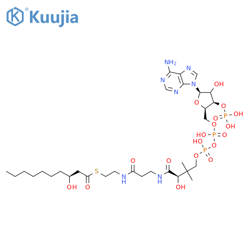 Coenzyme A, S-(3-hydroxydecanoate) structure