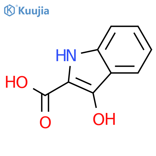 1H-Indole-2-carboxylicacid, 3-hydroxy- structure