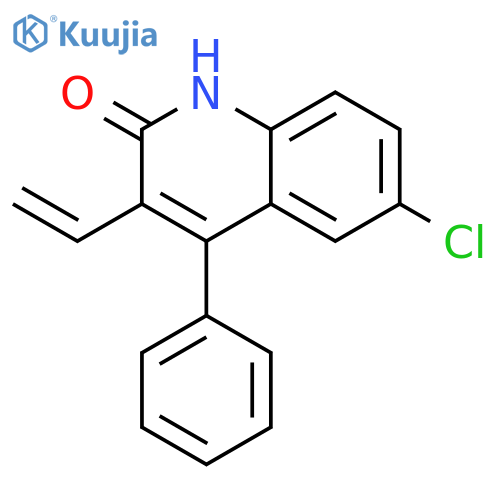 2(1H)-Quinolinone, 6-chloro-3-ethenyl-4-phenyl- structure