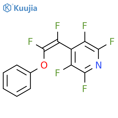 Pyridine, 4-(1,2-difluoro-2-phenoxyethenyl)-2,3,5,6-tetrafluoro-, (Z)- structure