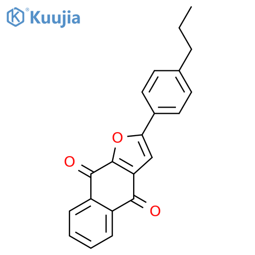 Naphtho[2,3-b]furan-4,9-dione, 2-(4-propylphenyl)- structure