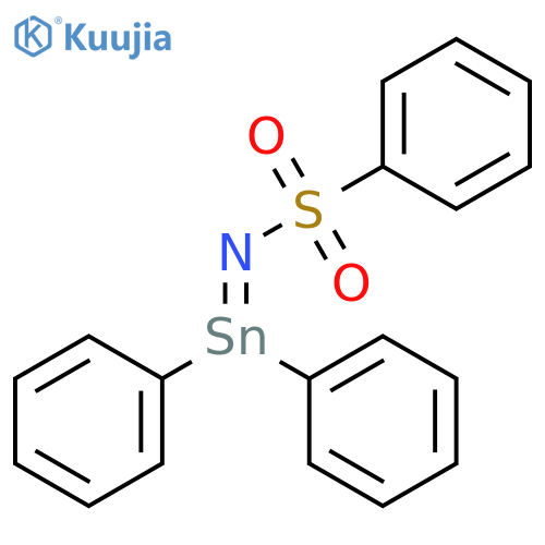 Benzenesulfonamide, N-(diphenylstannylene)- structure