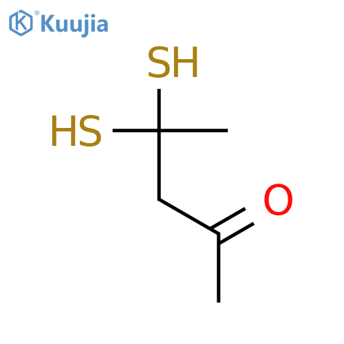 2-Pentanone, 4,4-dimercapto- structure