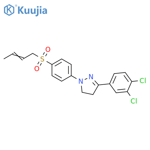1H-Pyrazole,1-[4-(2-butenylsulfonyl)phenyl]-3-(3,4-dichlorophenyl)-4,5-dihydro- structure