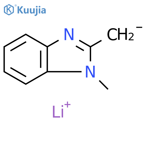 1H-Benzimidazole, 1,2-dimethyl-, ion(1-), lithium (1:1) structure