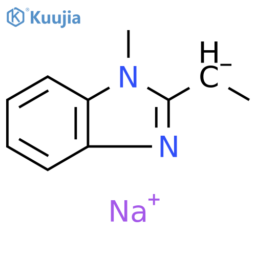 1H-Benzimidazole, 2-ethyl-1-methyl-, ion(1-), sodium (9CI) structure