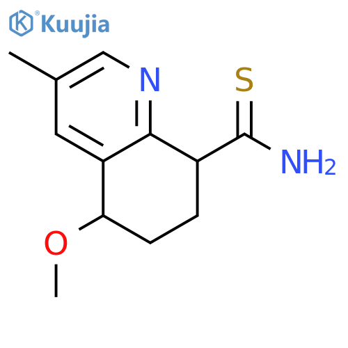 8-QUINOLINECARBOTHIOAMIDE, 5,6,7,8-TETRAHYDRO-5-METHOXY-3-METHYL- structure