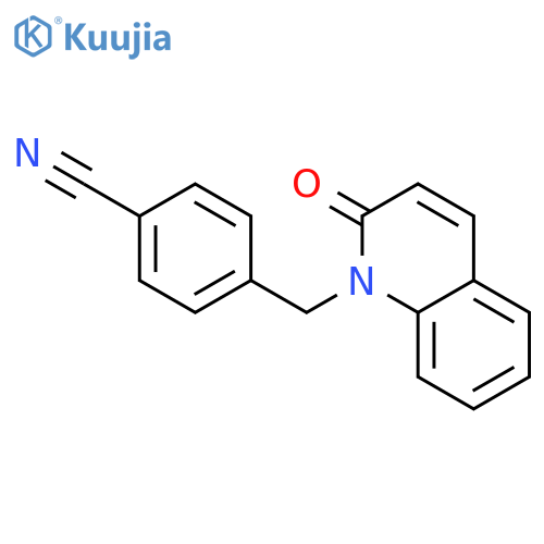 Benzonitrile, 4-[(2-oxo-1(2H)-quinolinyl)methyl]- structure