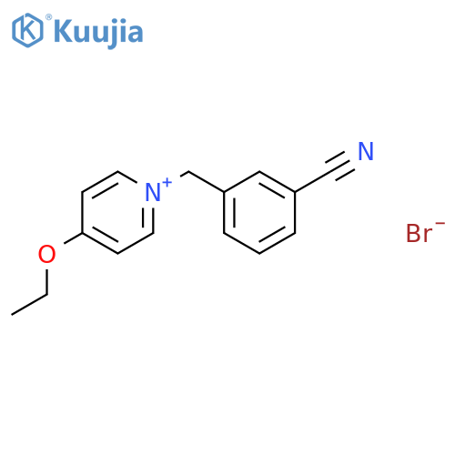 Pyridinium, 1-[(3-cyanophenyl)methyl]-4-ethoxy-, bromide structure