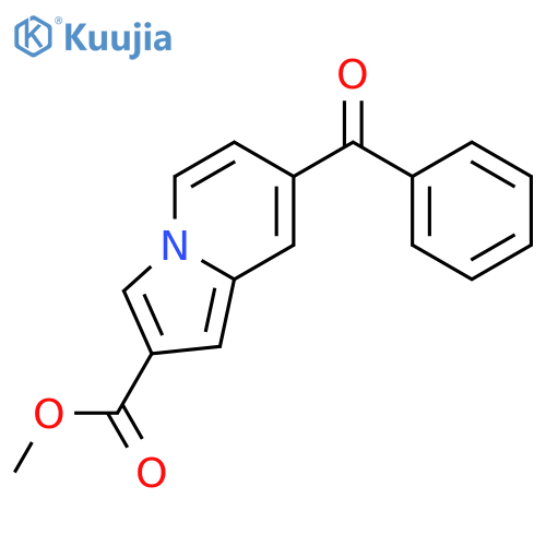 2-Indolizinecarboxylic acid, 7-benzoyl-, methyl ester structure
