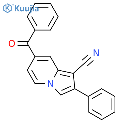 1-Indolizinecarbonitrile, 7-benzoyl-2-phenyl- structure