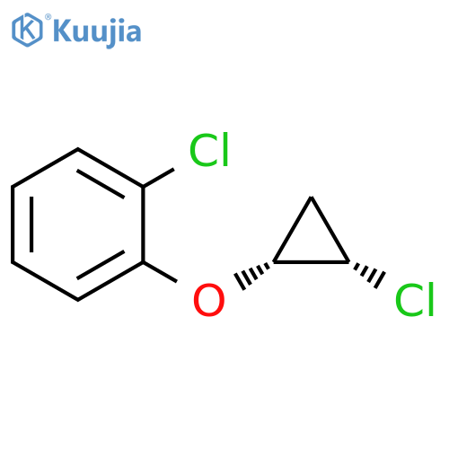 Benzene, 1-chloro-2-[(2-chlorocyclopropyl)oxy]-, cis- structure