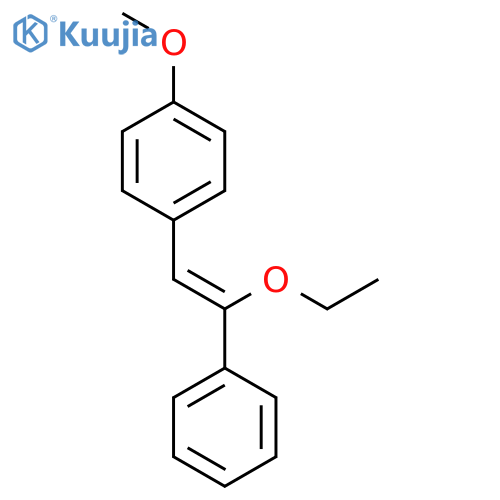 Benzene, 1-(2-ethoxy-2-phenylethenyl)-4-methoxy-, (Z)- structure