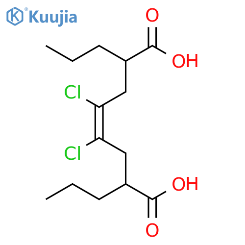 4-Octenedioic acid, 4,5-dichloro-2,7-dipropyl- structure