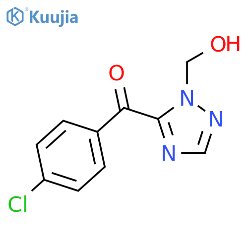 Methanone, (4-chlorophenyl)[1-(hydroxymethyl)-1H-1,2,4-triazol-5-yl]- structure