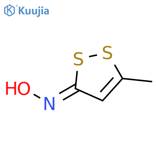 3H-1,2-DITHIOL-3-ONE, 5-METHYL-, OXIME structure