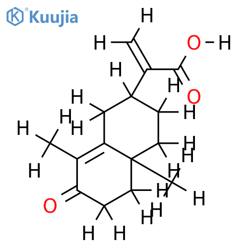 (+)-3-oxoeudesma-4,11(13)-dien-12-oic acid structure