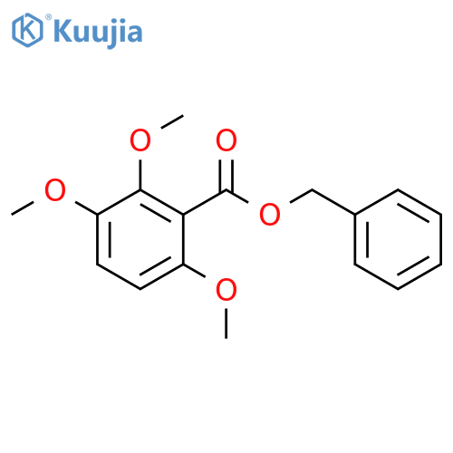Benzoic acid, 2,3,6-trimethoxy-, phenylmethyl ester structure