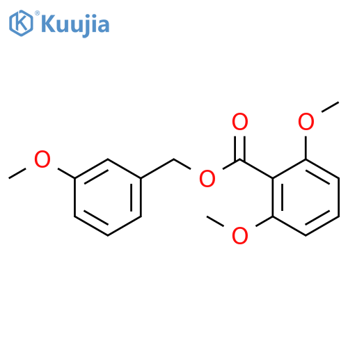 Benzoic acid, 2,6-dimethoxy-, (3-methoxyphenyl)methyl ester structure