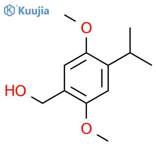 Benzenemethanol, 2,5-dimethoxy-4-(1-methylethyl)- structure