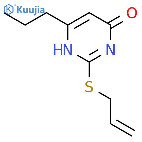 4(1H)-Pyrimidinone, 2-(2-propenylthio)-6-propyl- structure