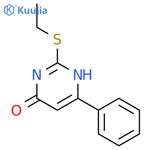 4(1H)-Pyrimidinone, 2-(ethylthio)-6-phenyl- structure