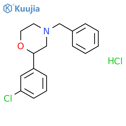 Morpholine, 2-(3-chlorophenyl)-4-(phenylmethyl)-, hydrochloride structure