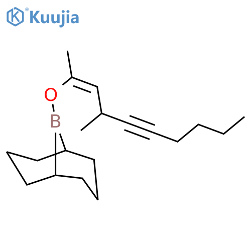 9-Borabicyclo[3.3.1]nonane, 9-[(1,3-dimethyl-1-nonen-4-ynyl)oxy]- structure