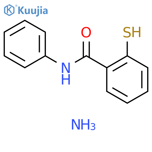 Benzamide, 2-mercapto-N-phenyl-, monoammonium salt structure