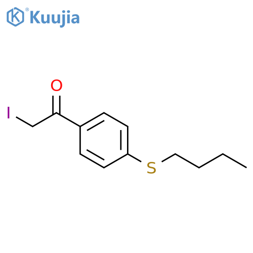 Ethanone, 1-[4-(butylthio)phenyl]-2-iodo- structure