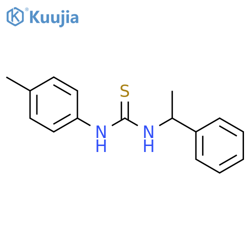 Thiourea, N-(4-methylphenyl)-N'-(1-phenylethyl)- structure
