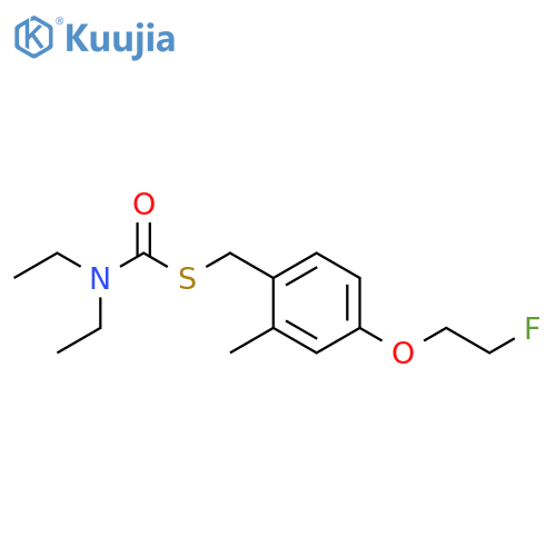 Carbamothioic acid, diethyl-, S-[[4-(2-fluoroethoxy)-2-methylphenyl]methyl] ester (9CI) structure