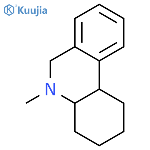 Phenanthridine, 1,2,3,4,4a,5,6,10b-octahydro-5-methyl-, trans- structure