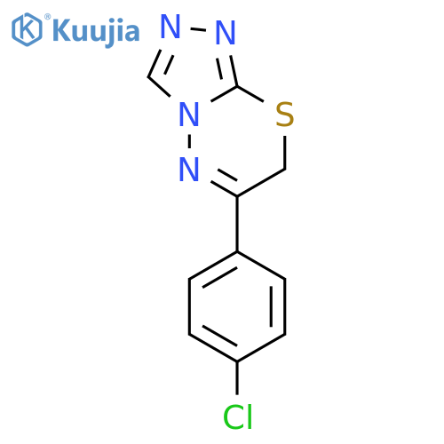 7H-1,2,4-Triazolo[3,4-b][1,3,4]thiadiazine, 6-(4-chlorophenyl)- structure