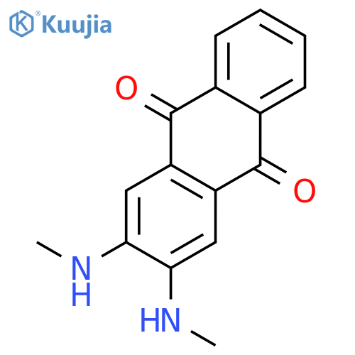 9,10-Anthracenedione, 2,3-bis(methylamino)- structure