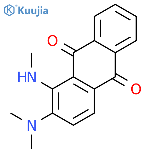 9,10-Anthracenedione, 2-(dimethylamino)-1-(methylamino)- structure