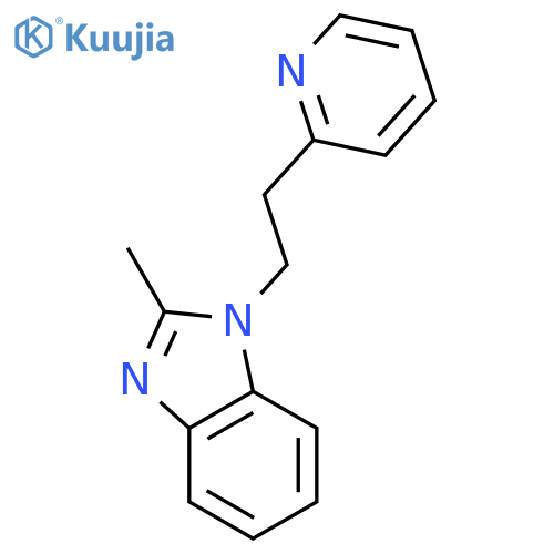 1H-Benzimidazole, 2-methyl-1-[2-(2-pyridinyl)ethyl]- structure